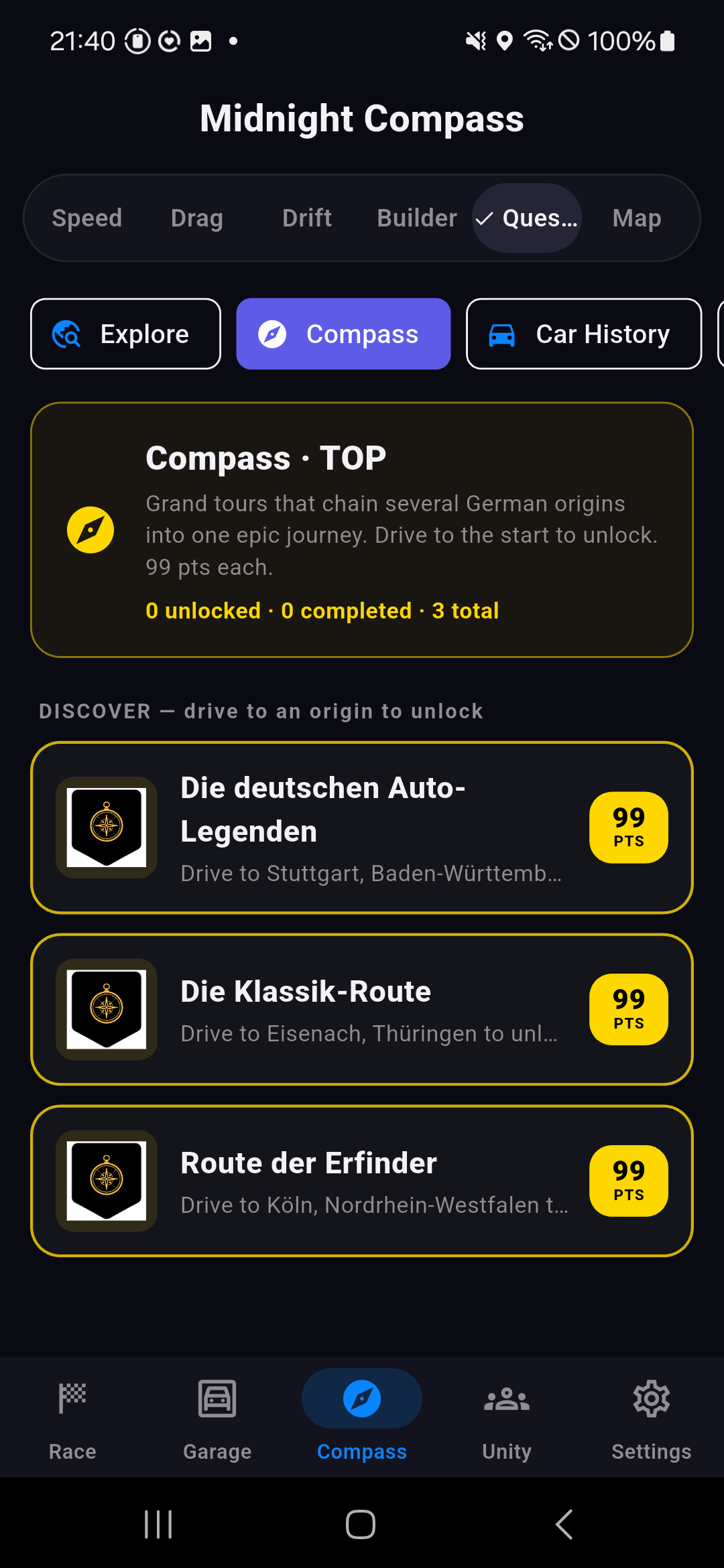 Compass grand tours